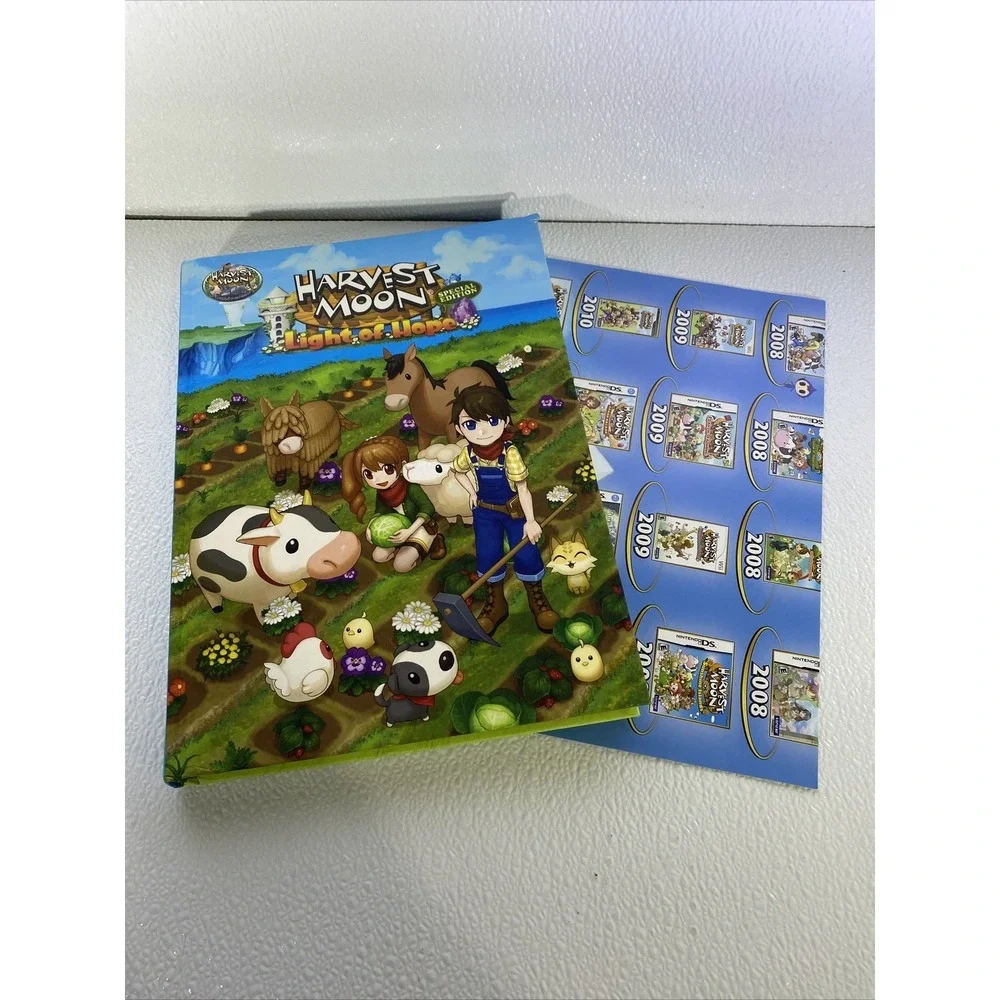 Harvest Moon Light of Hope SE‎ Guide 20th Anniversary Hardcover Poster Excellent